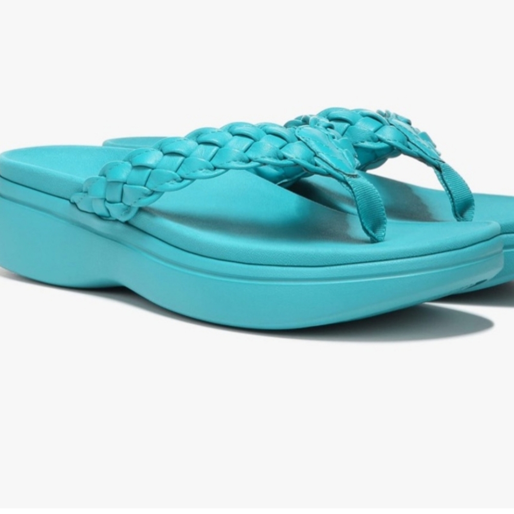 Vionic Sunrise Kenji Toe Post Platform Wedge Sand… - image 1